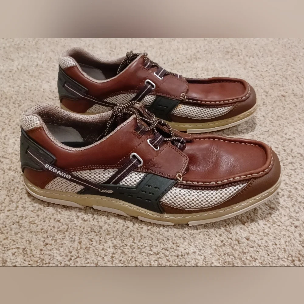 Sebago Men's Brown Casual Boat Shoes Size 10W - Picture 3 of 9